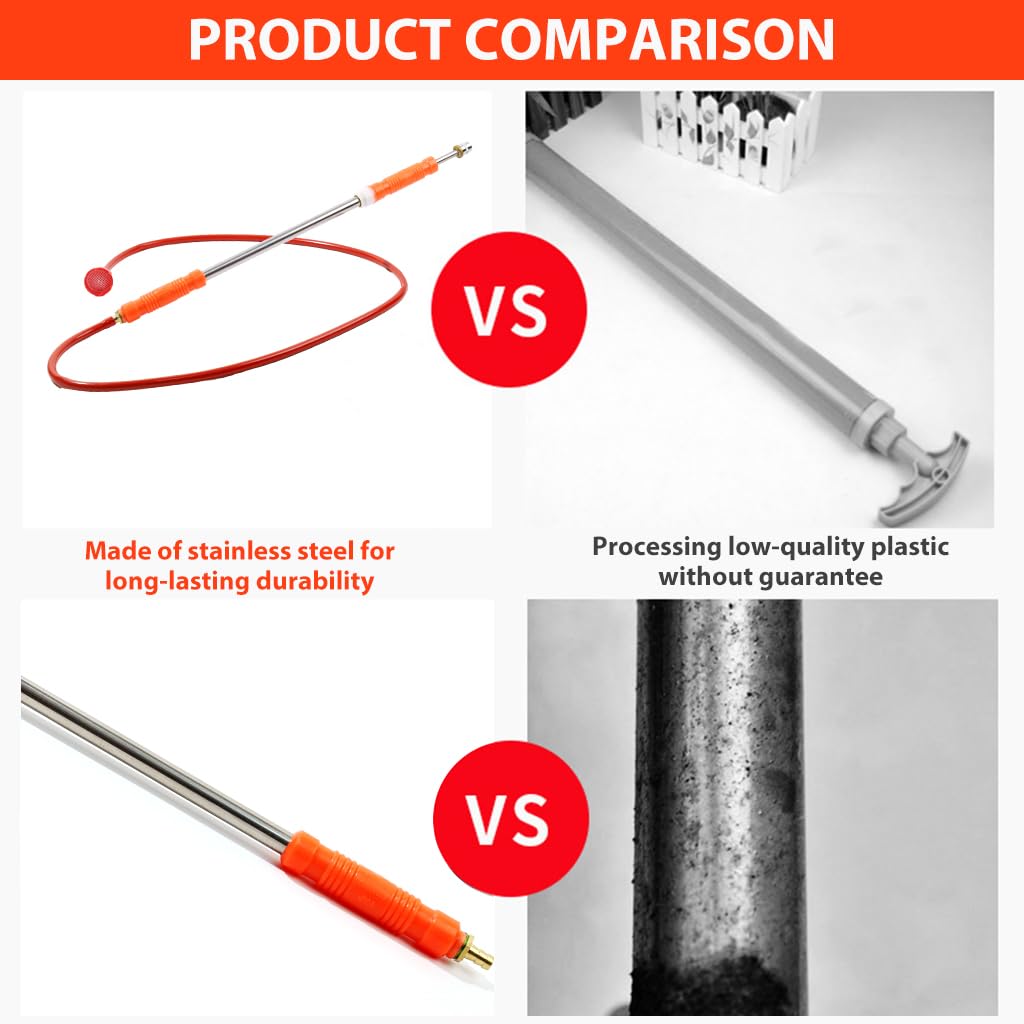 HASTHIP Adjustable Manual Agriculture Sprayer for Gardening with 125cm Pipe and Brass Nozzle