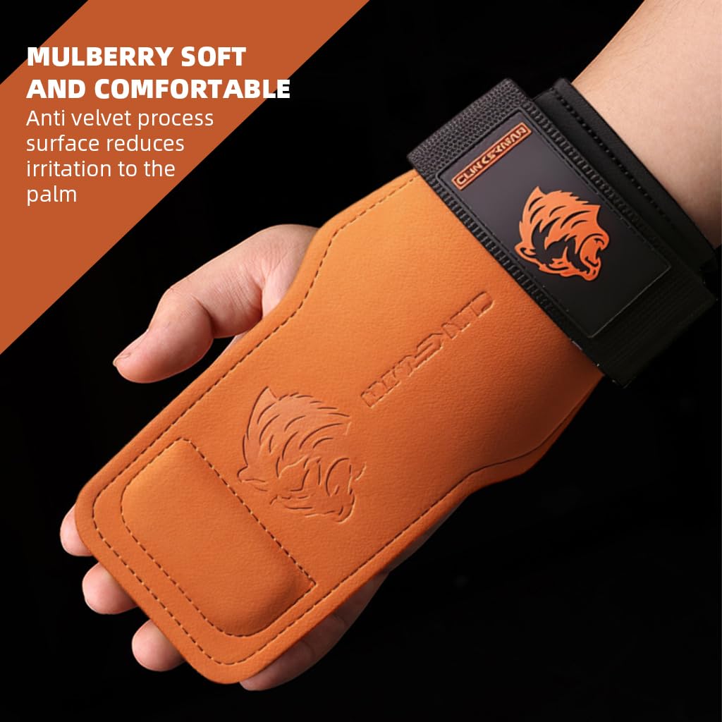 PROBEROS Wrist Strap for Weightlifting with 3.14 in Width and Ergonomic Padded Support | Brown