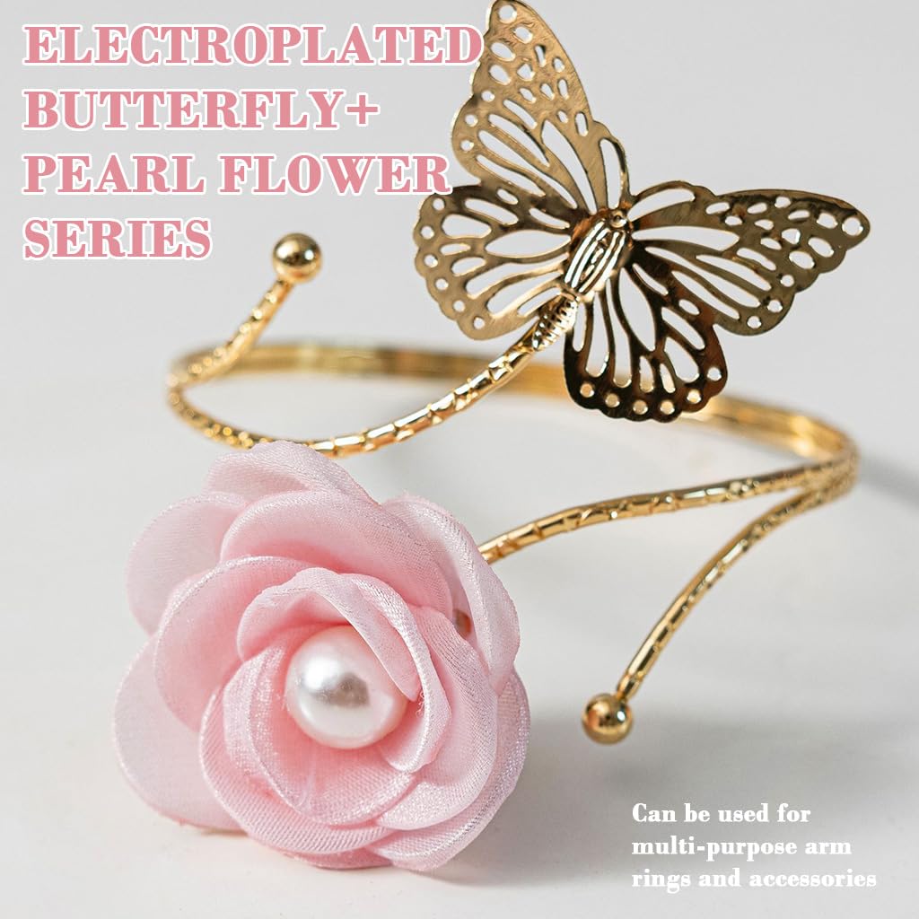 HASTHIP Butterfly Curtain Tiebacks for Living Room and Bedroom with Metal Cut Out Floral Charm Pack of 2