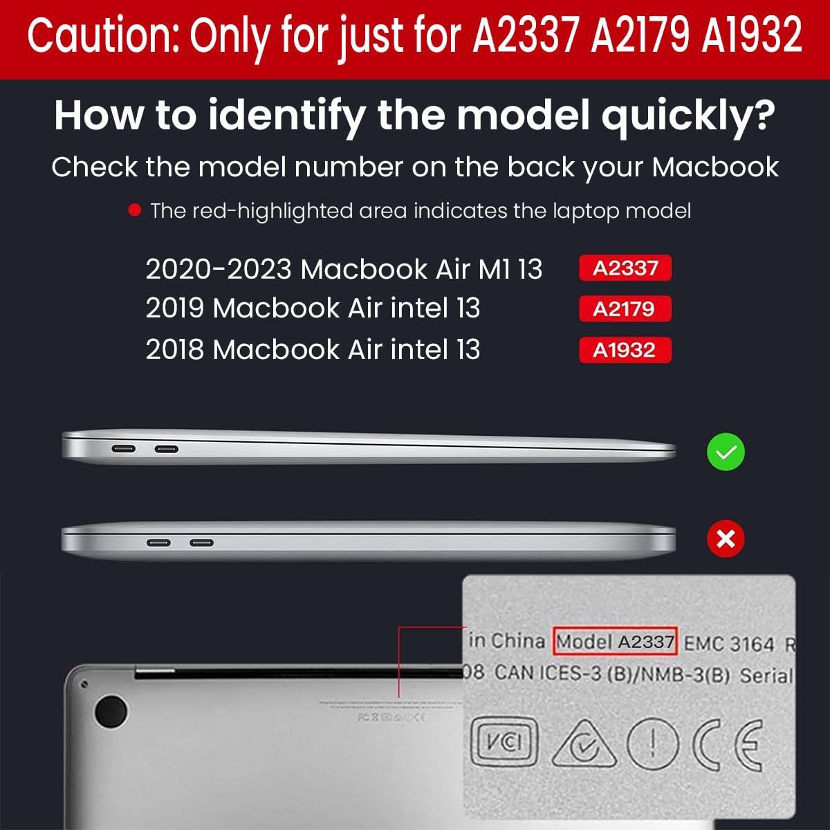 ZORBES Laptop Case for MacBook Air M1 13 Inch Matte Semi-transparent Laptop Case with Heat Dissipation Fashion Slim MacBook Laptop Case Compatible with 2020/2019/2018 MacBook Air M1 A2337 A2179 A1932