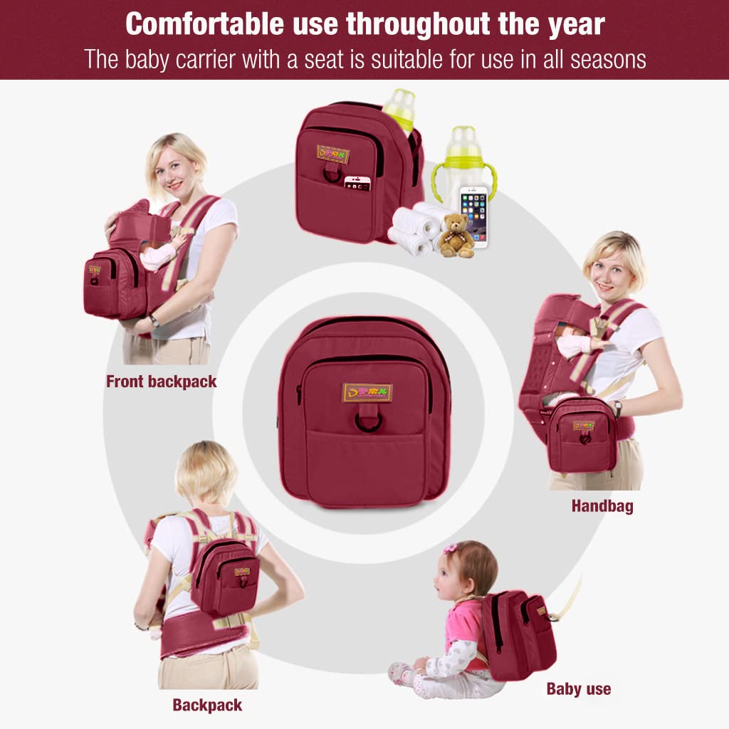 SNOWIE SOFT Baby Carrier for New Parents with 10 in 1 Ergonomic Seat | All Season Comfort