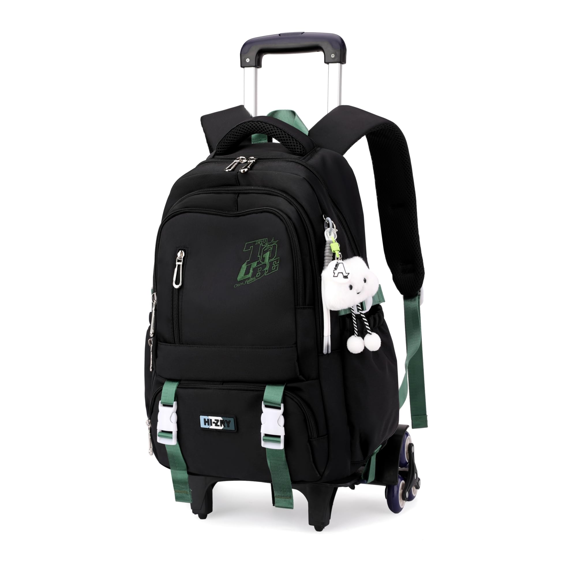 PALAY® School Bag Trolley Rolling Backpack for Girls Boys Elementary Middle School Bags Kids Backpack with 6 Wheels