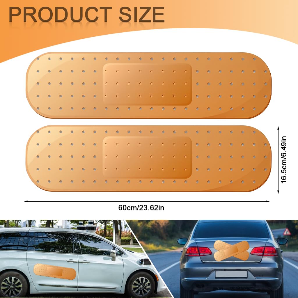 STHIRA Car Bandaid Sticker for Covering Scratches featuring 60x16cm PVC Self‑Adhesive Design