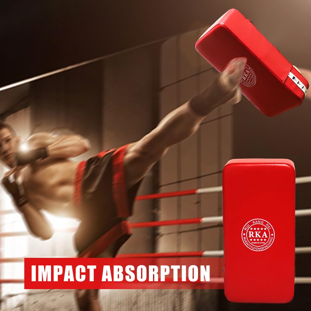 Proberos® Kickboxing Strick Targets PU Leather Kicking Shields Strike Target Pad for Muay Thai Tranining, Boxing, Kicking & Striking Skill, Lower Body Strength Tranining