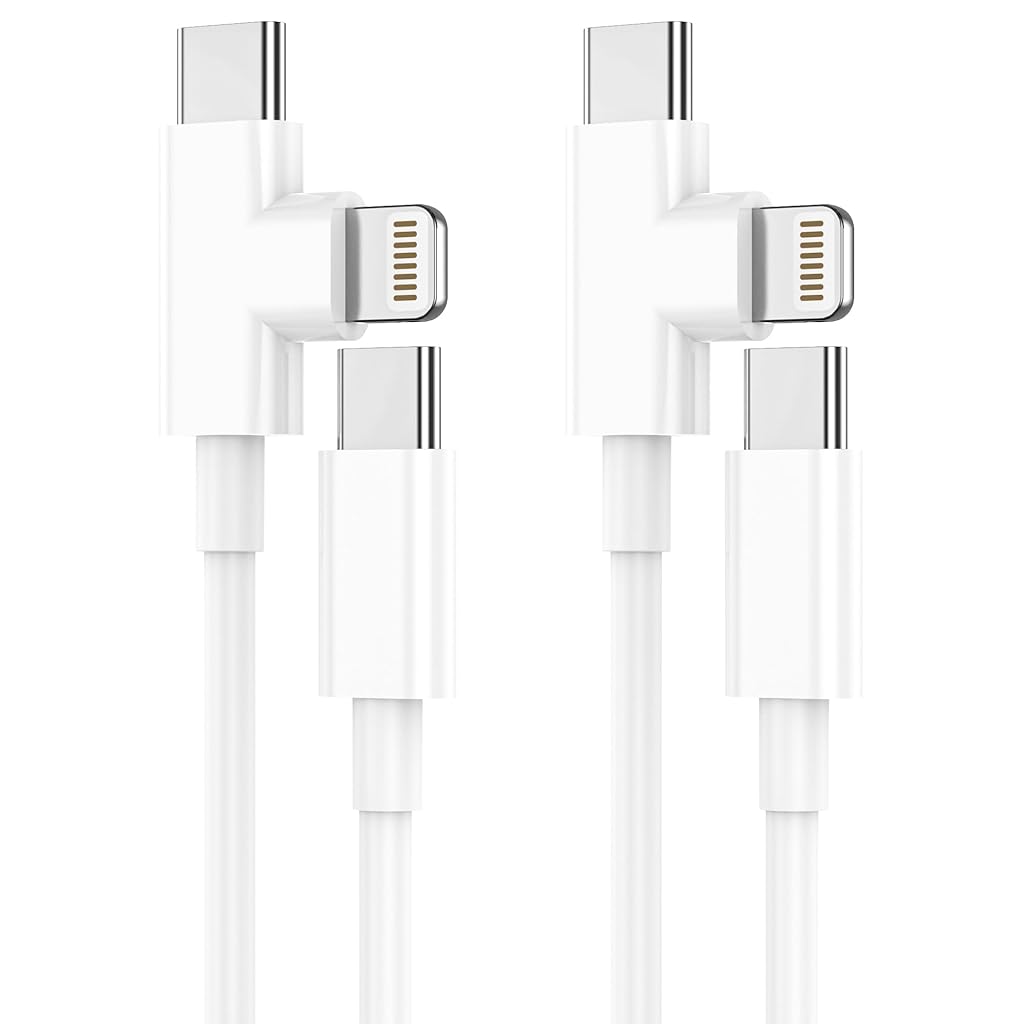 Verilux® Charger Cord 90 Degree Cable Right Angle USB-C to USB C Fast Charging Cable Compatible with 16 15 14