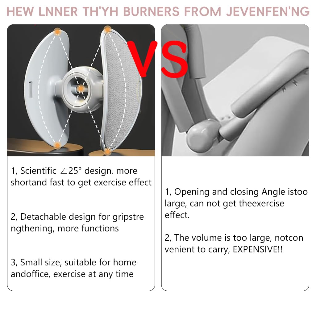 Proberos Pelvic Thigh Exerciser for Inner Thigh and Hip Training with 8–20kg Adjustable Resistance | Rotatable EVA Pad and Durable PP Build