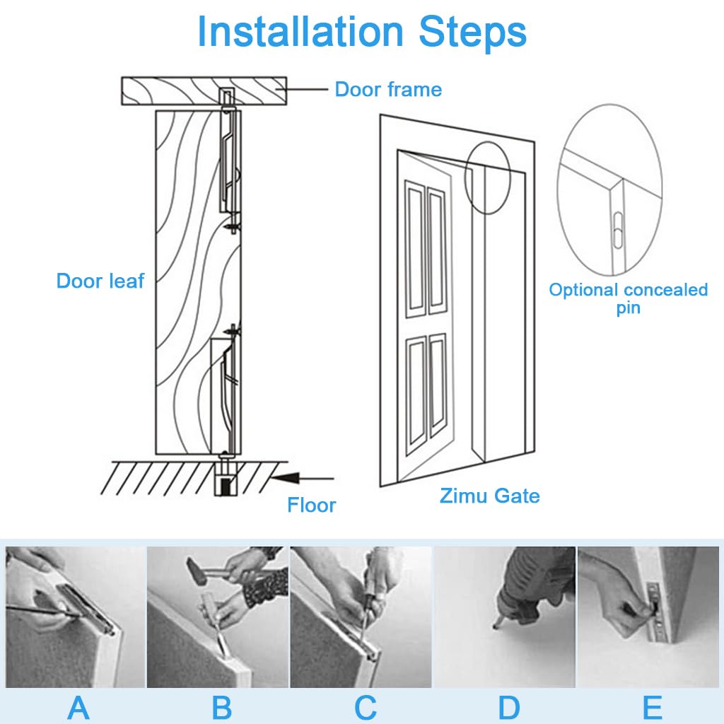 Serplex Flush Bolt for Double Door featuring 6 in Spring Loaded Push Lever | 304 Stainless Steel