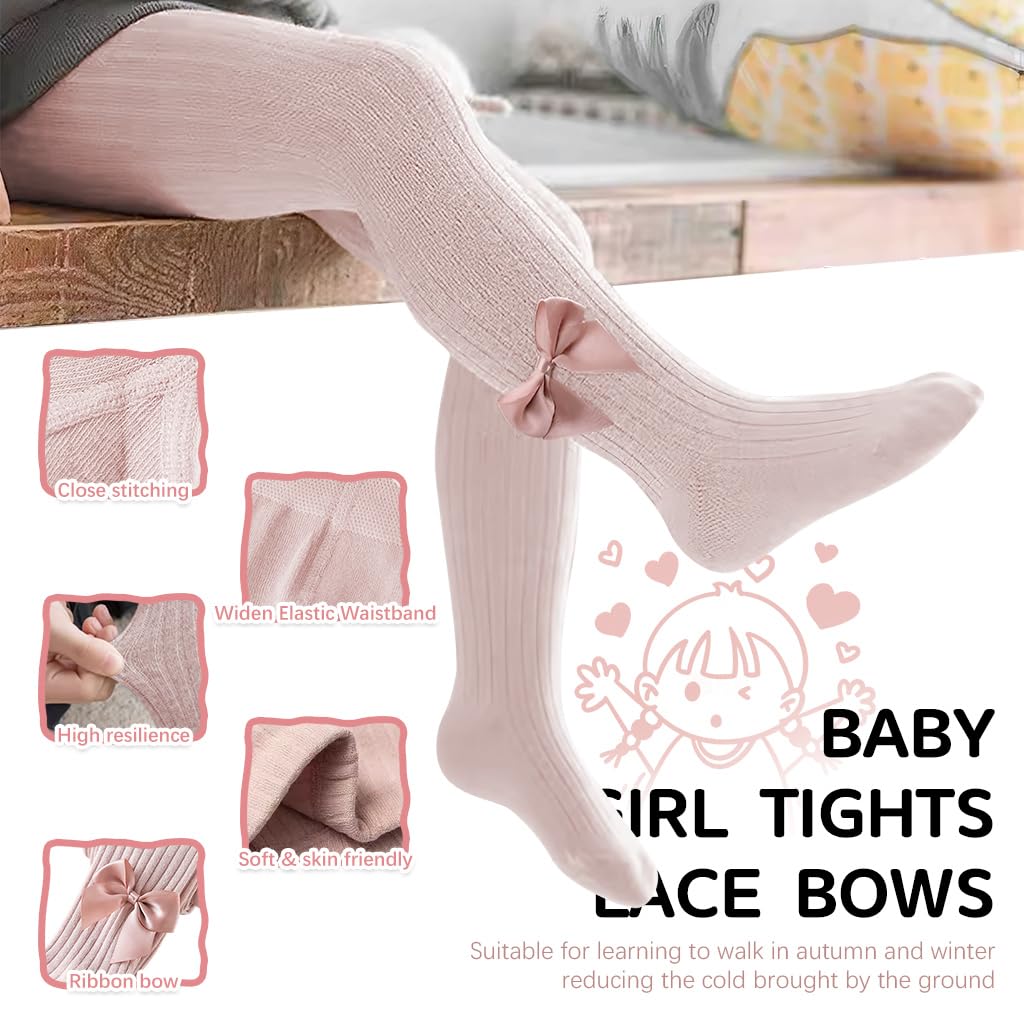 SNOWIE SOFT Baby Cotton Leggings for Girls 12–24 Month with Open Crotch Design | Soft & Warm