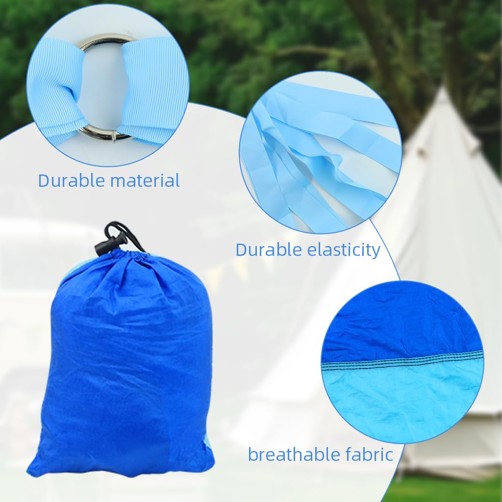 Proberos Hammock for Camping and Backyard Use with 330lbs Support and Parachute Nylon | Quick Setup Rope and Portable Bag