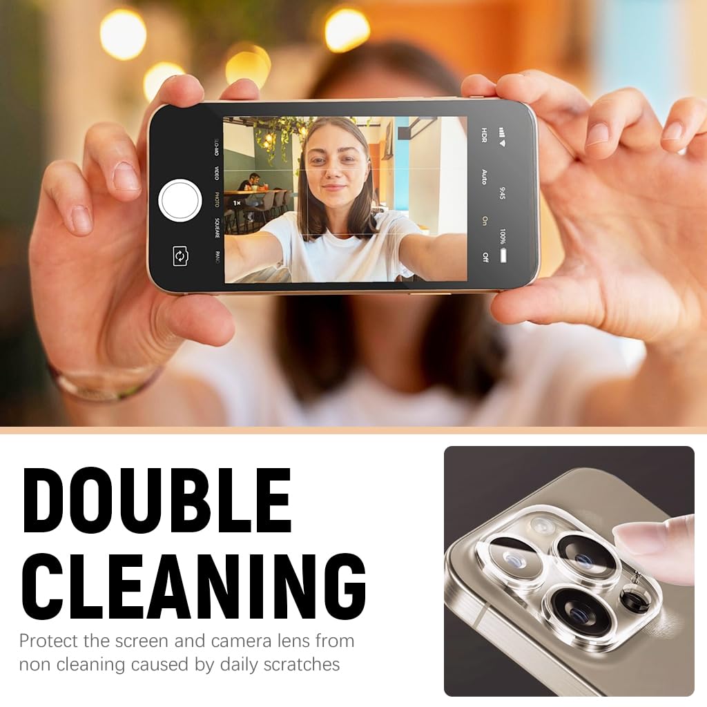 ZEITEL Tempered Glass Screen Guards for iPhone 16 Pro with 9H Hardness & Installation Frame | Full Coverage and Camera Lens Protection