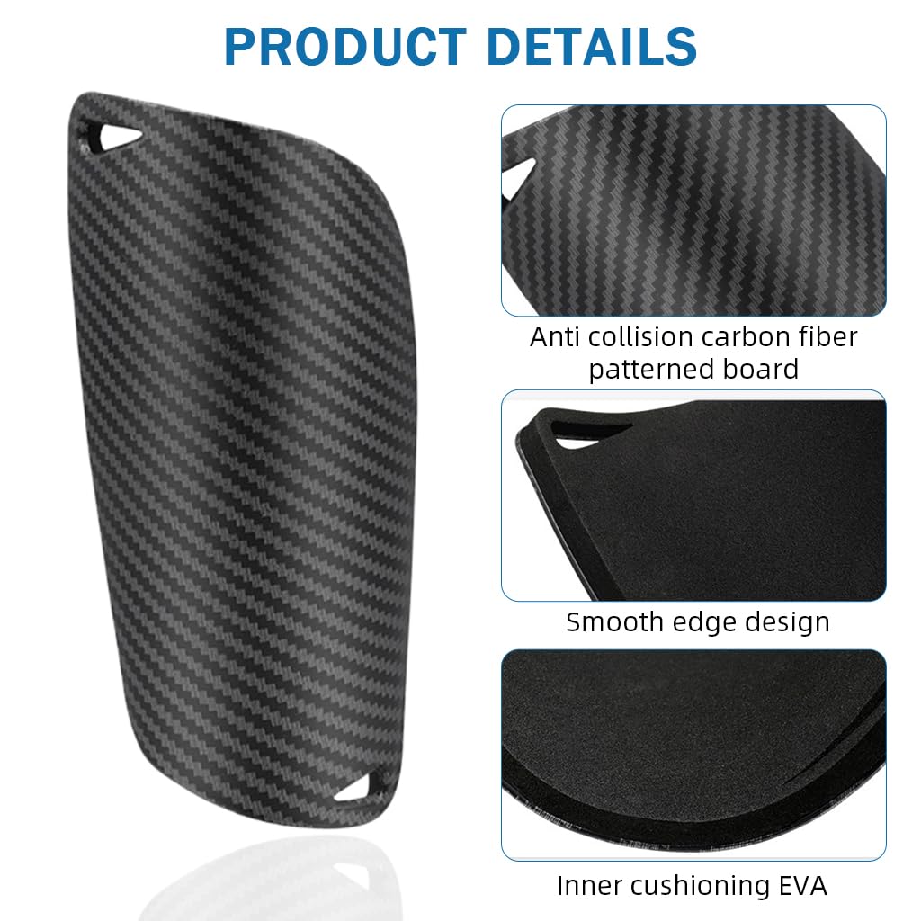 Proberos Football Shin Guards Set for Kids and Teens with Optimized Pocket 7.5x19.5cm | Breathable Socks Included