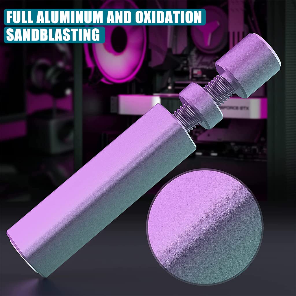 HASTHIP Graphics Card Bracket for Desktop PC with Screw Adjustment and Hidden Magnet Base | All Aluminum GPU Support Stand