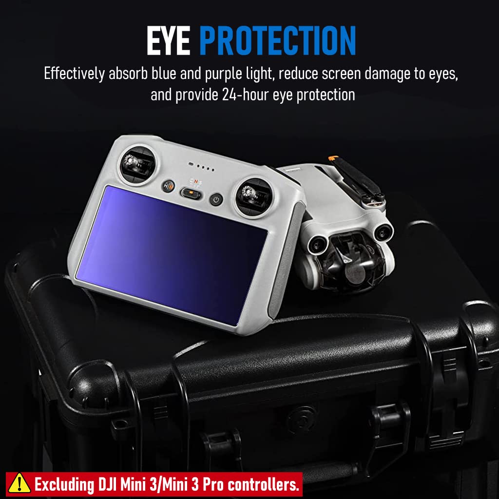 ZORBES Tempered Glass Screen Protector for DJI RC Controller with 2pcs Matte Anti Glare Film