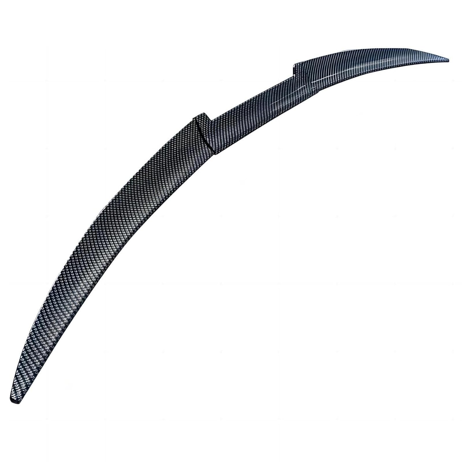 STHIRA® Car Rear Spoiler, Sporty Trunk Spoiler Strip, Self-adhesive Roof Spoiler Extension, Fashion Carbon Fiber Black Wing Spoiler, Universal Fit for Car Model, Cut-to-fit