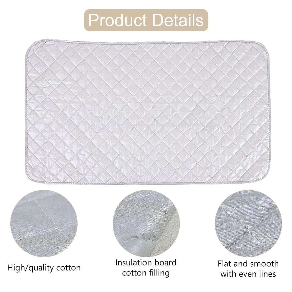 HASTHIP Ironing Blanket for Tabletop Use with 18.8x33.5 in Foldable Design | Heat Resistant Cotton Mat