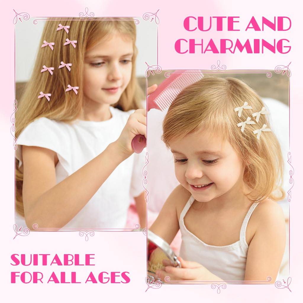 PALAY Hair Clips for Women featuring 50 pcs 1.57 in Satin Ribbon Bows | Cute Y2K Style