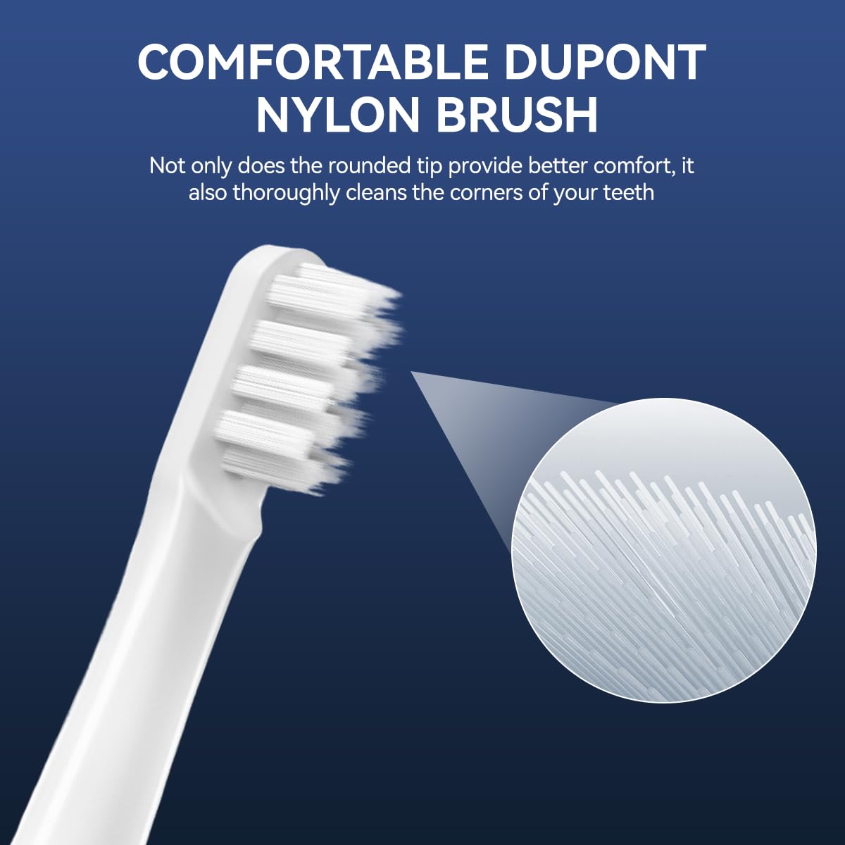 ZIBUYU Toothbrush Heads for Mijia Mi Home T100 MES603 featuring Ultra Fine DuPont Bristles | 5pcs Set for Sensitive Teeth