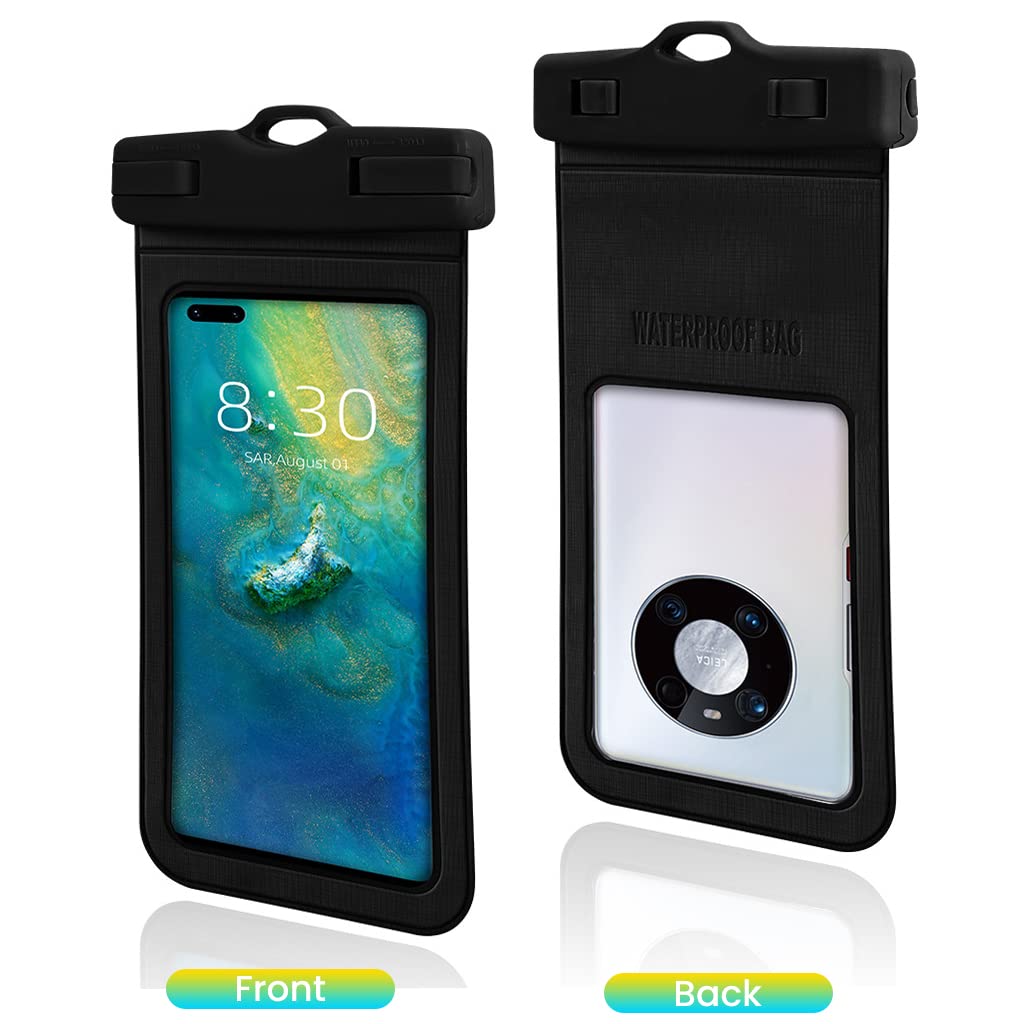 Waterproof Mobile Pouch for Beach and Swimming with Snap Lock Design & IPX8 Seal | Fits 6.9 in Phones