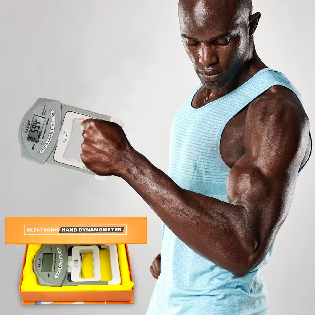 Optifit Digital Hand Dynamometer for Grip Strength Testing with LCD Display and 90 kgf Sensor