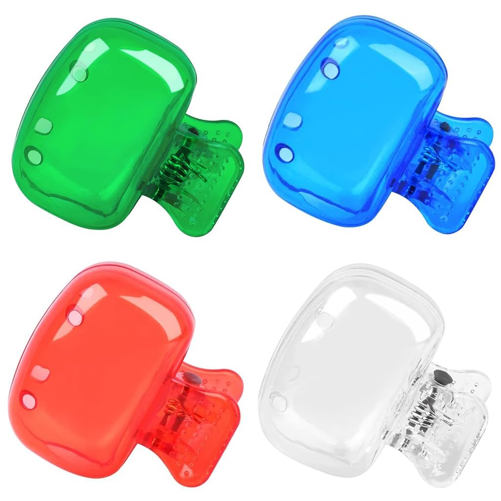 ZIBUYU Toothbrush Cover Case for Travel and Home featuring Ventilation Holes | 4 Pack Plastic Protective Caps
