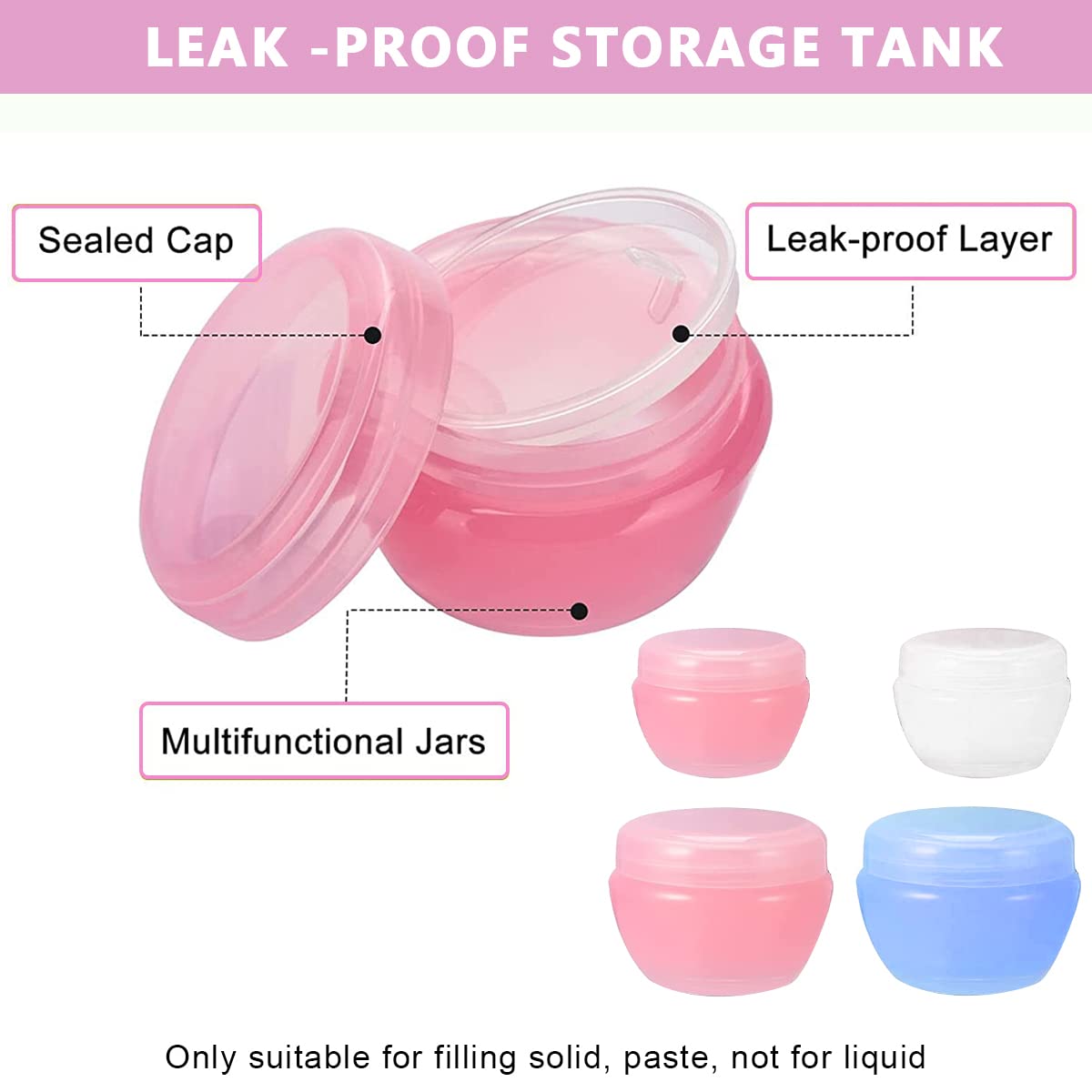 Maycreate Travel Bottles Set for Toiletries with Leak Proof Silicone Design and 14pcs 85ml Kit