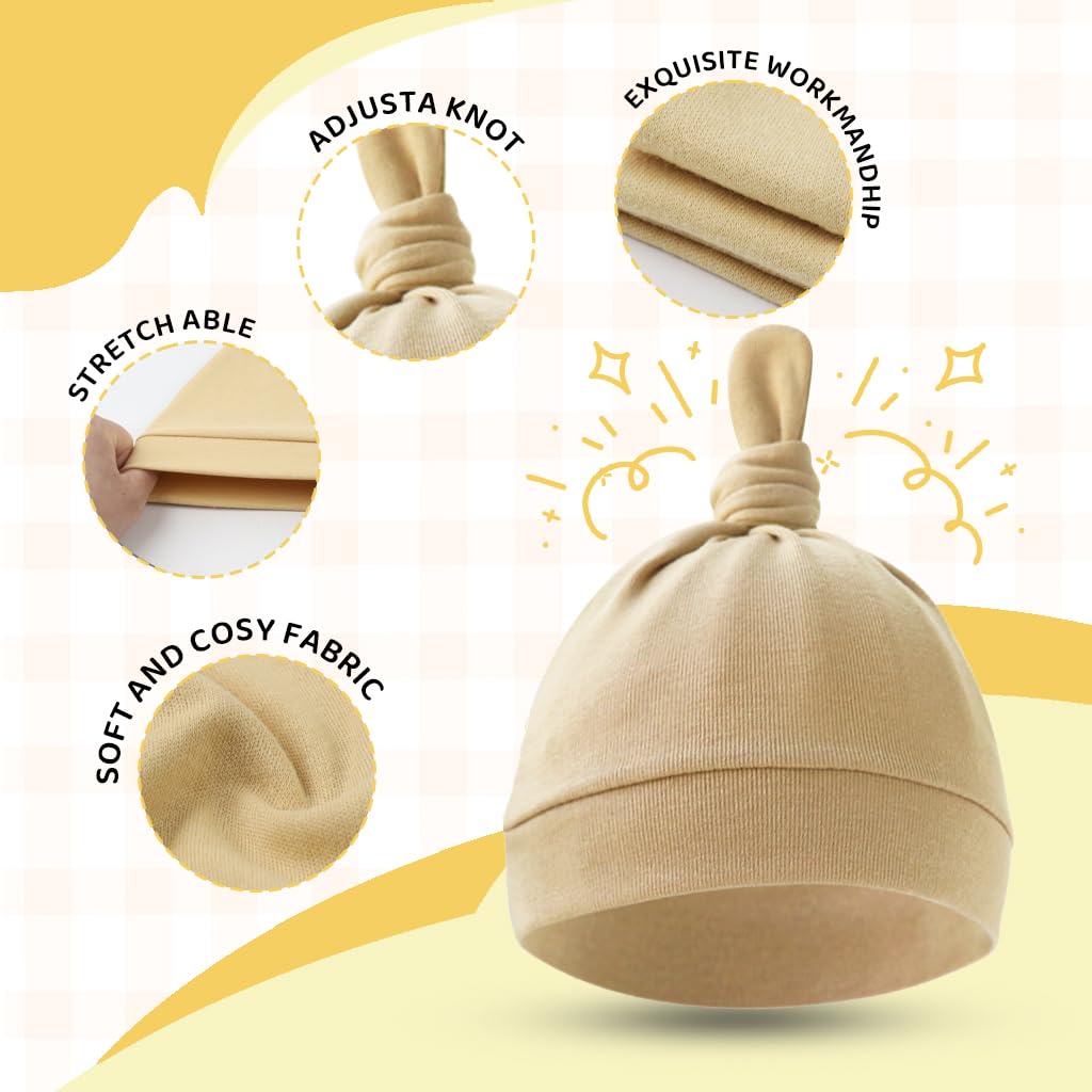 SNOWIE SOFT Baby Winter Cap Scarf Set for 0 to 3 Year Kids with Cartoon Bear Design | Soft Plush Warm Hat for Toddlers Boys Girls