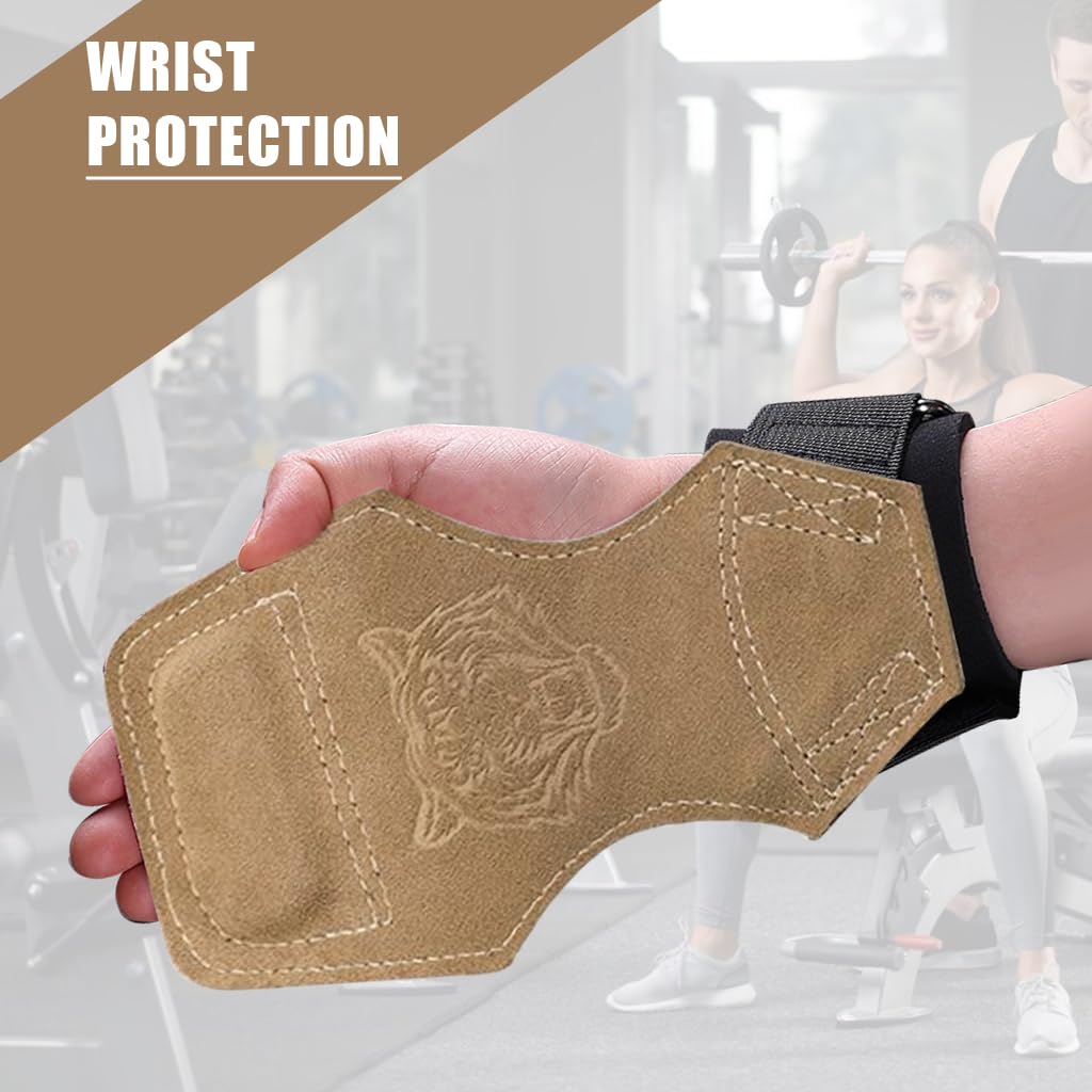 Proberos® Weight Lifting Wrist Strap Padded Strap Wrist Belt for Workout Deadlifting Grip, Anti Slip Synthetic Leather Gym Wrist Straps for Weightlifting and Workout