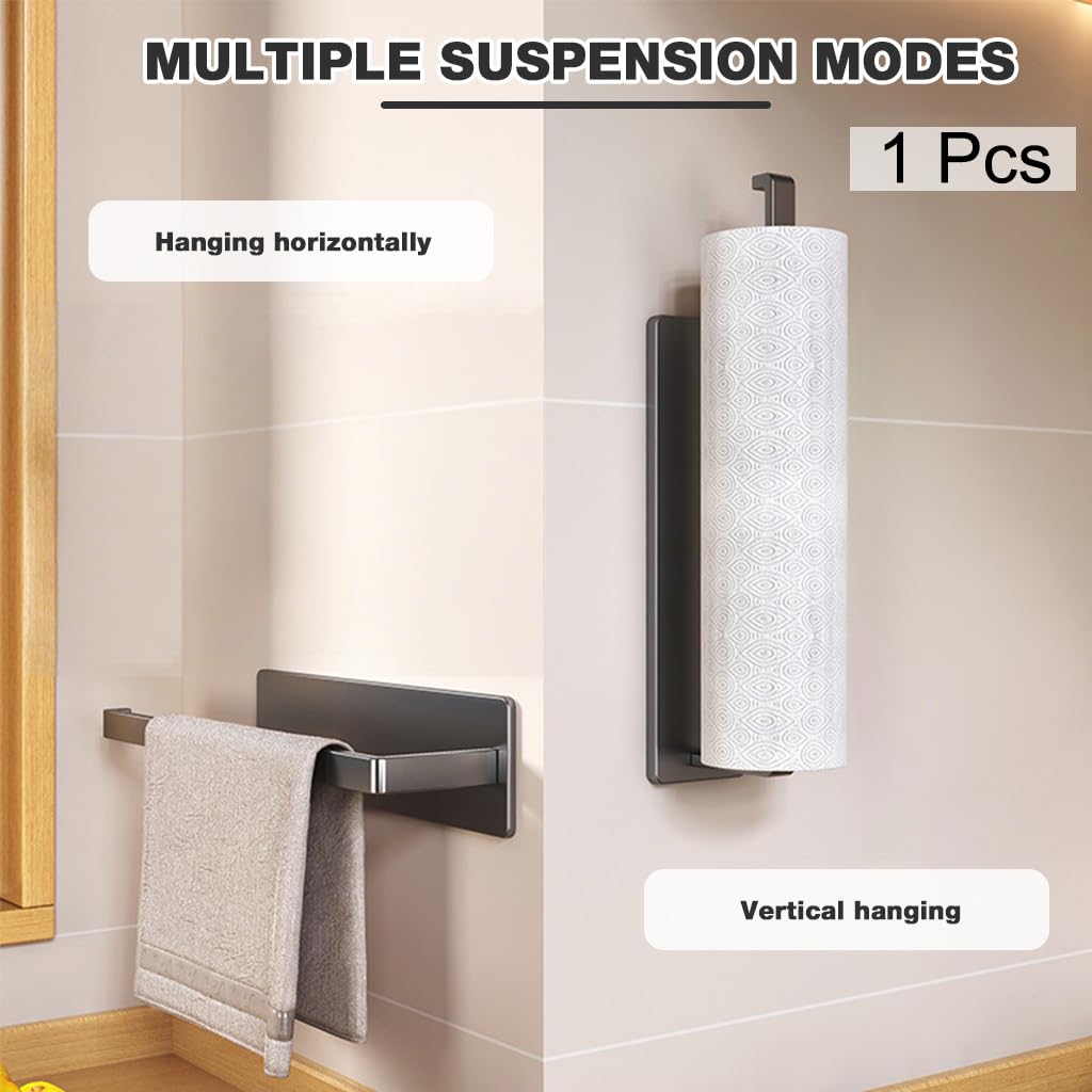 Supvox Magnetic Tissue Paper Holder for Kitchen with Strong Magnet & 6 in Roll Fit | Space Saving Rack for Fridge or RV