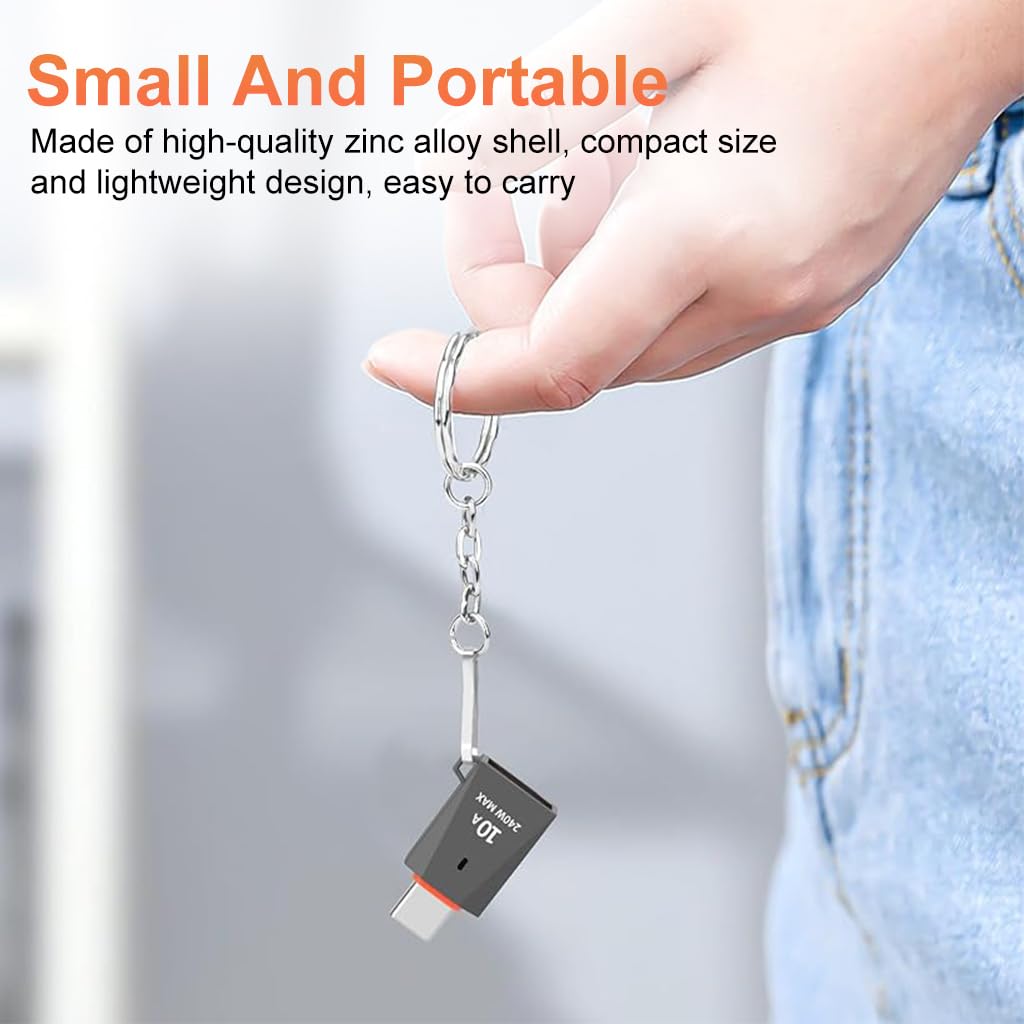 Verilux USB C Adapter for Laptop and Phone with 240W Fast Charging & 5Gbps Transfer | Zinc Alloy