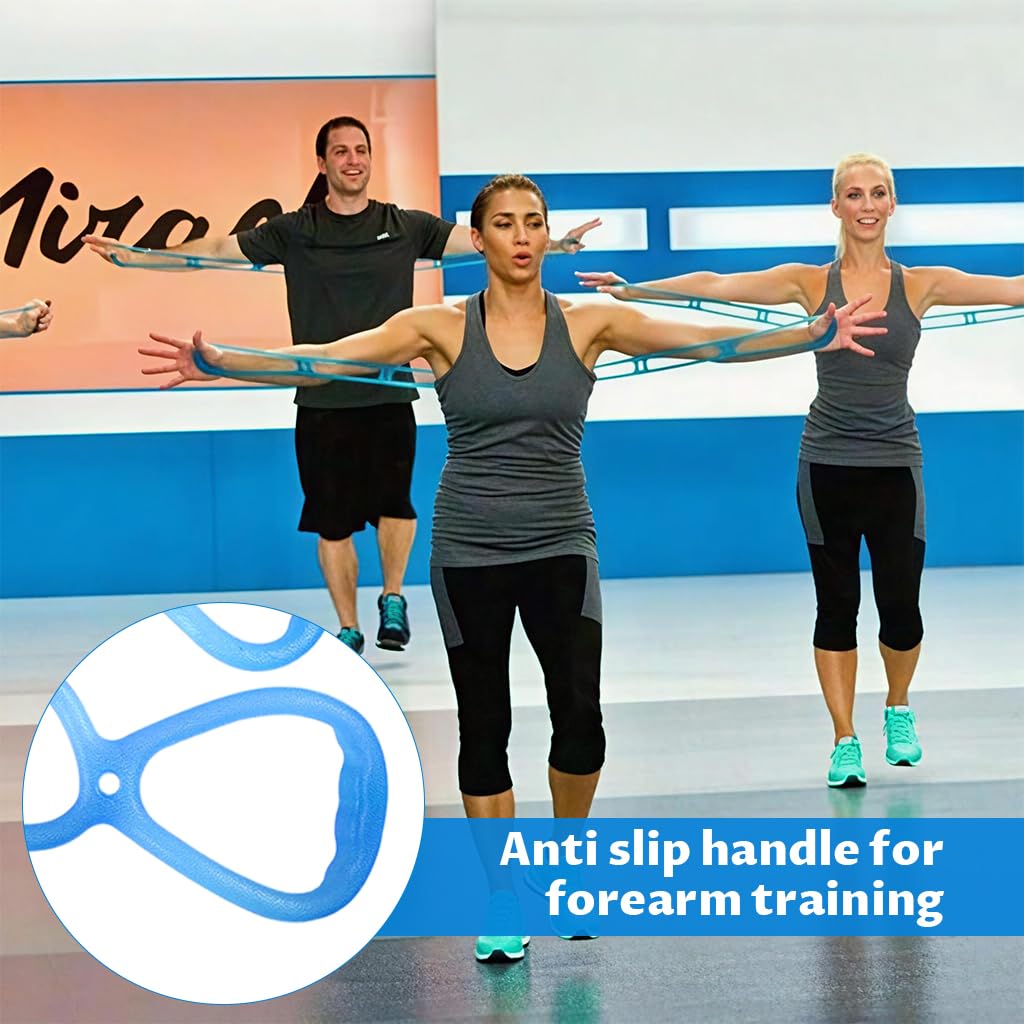 Proberos 7 Loop Resistance Bands for Stretching and Yoga featuring TPE Material | Home Workout Fitness Equipment