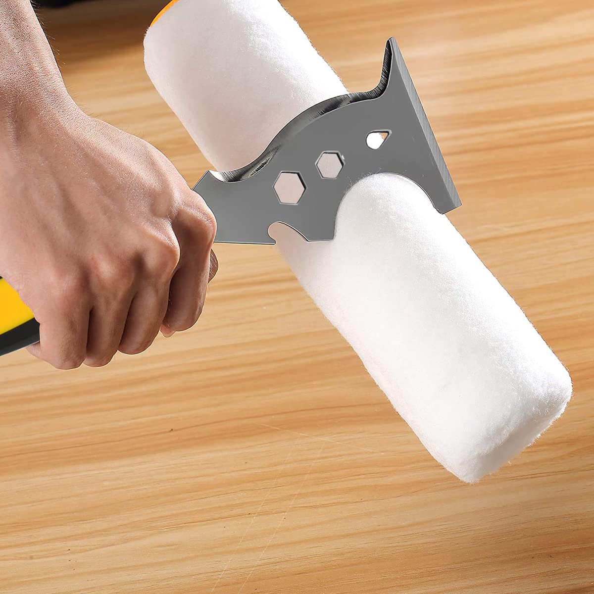 HASTHIP Putty Knife 13 in 1 Multi Purpose Scraper for Drywall Finishing with Ergonomic Handle | Stainless Steel Blade