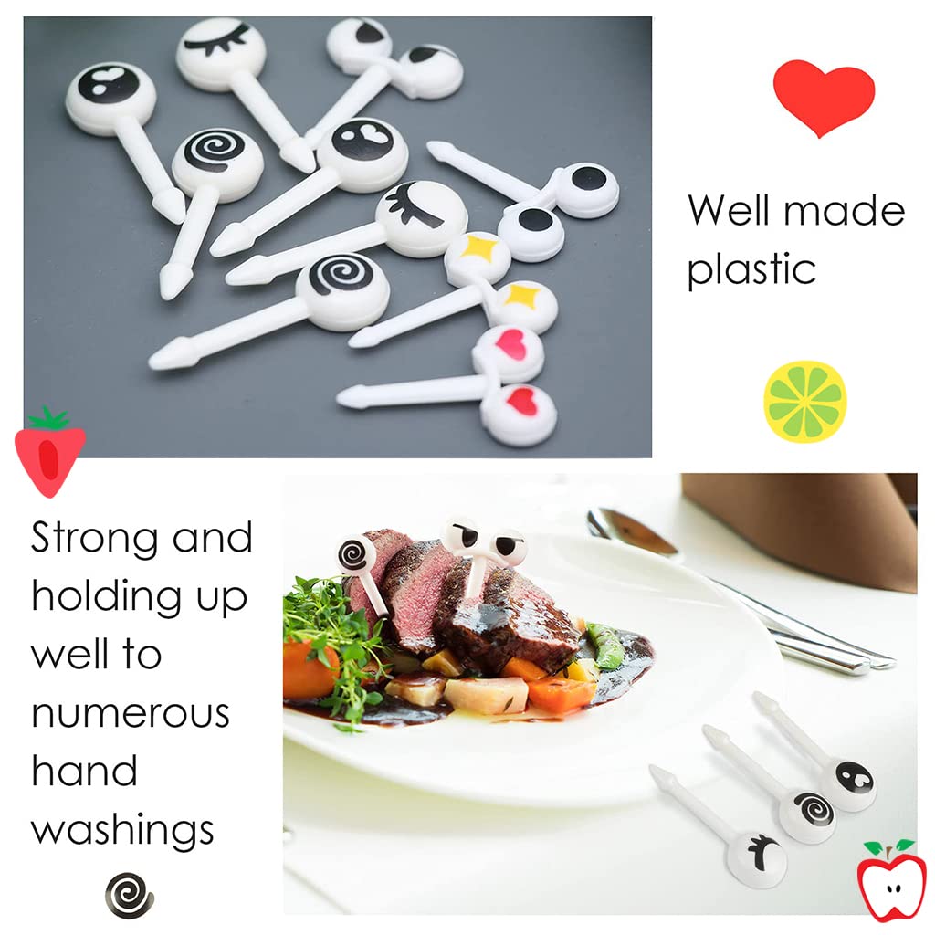 HASTHIP Food Fruit Forks for Kids featuring 10pcs blunt round tips | BPA free plastic