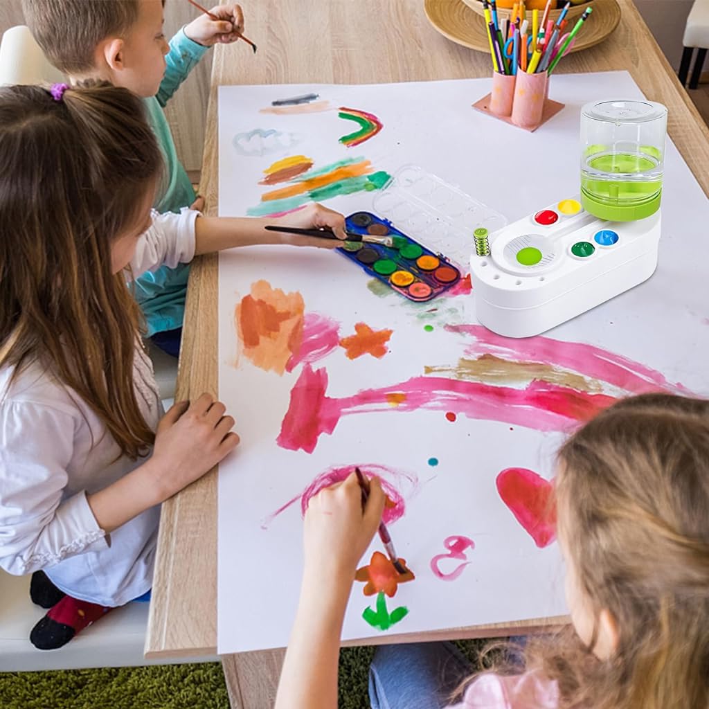 HASTHIP Paint Brush Cleaner for Oil and Acrylic Brushes with Auto Refill System & Flushing Button