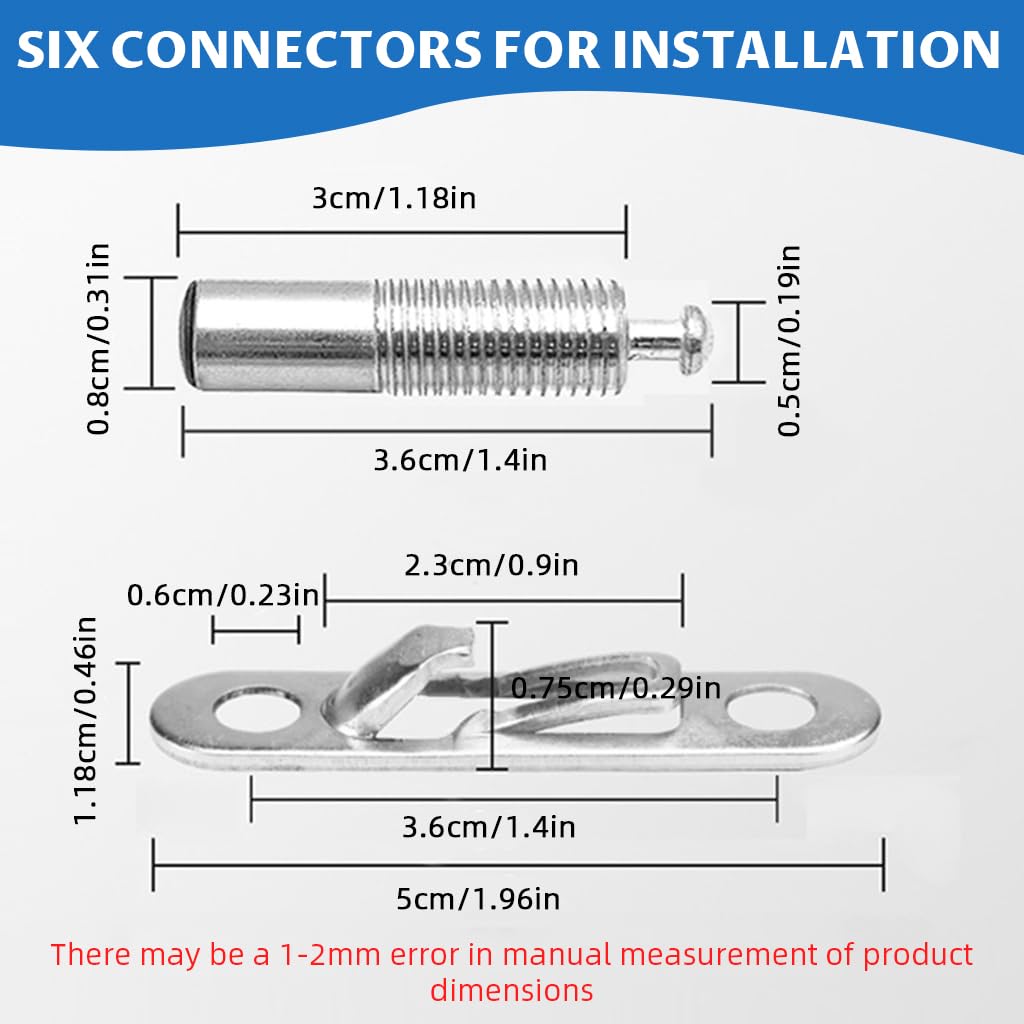 Serplex Door Pivot Hinge for Wooden and Metal Doors with 360° Rotating Pin | Pack of 6 Stainless Steel