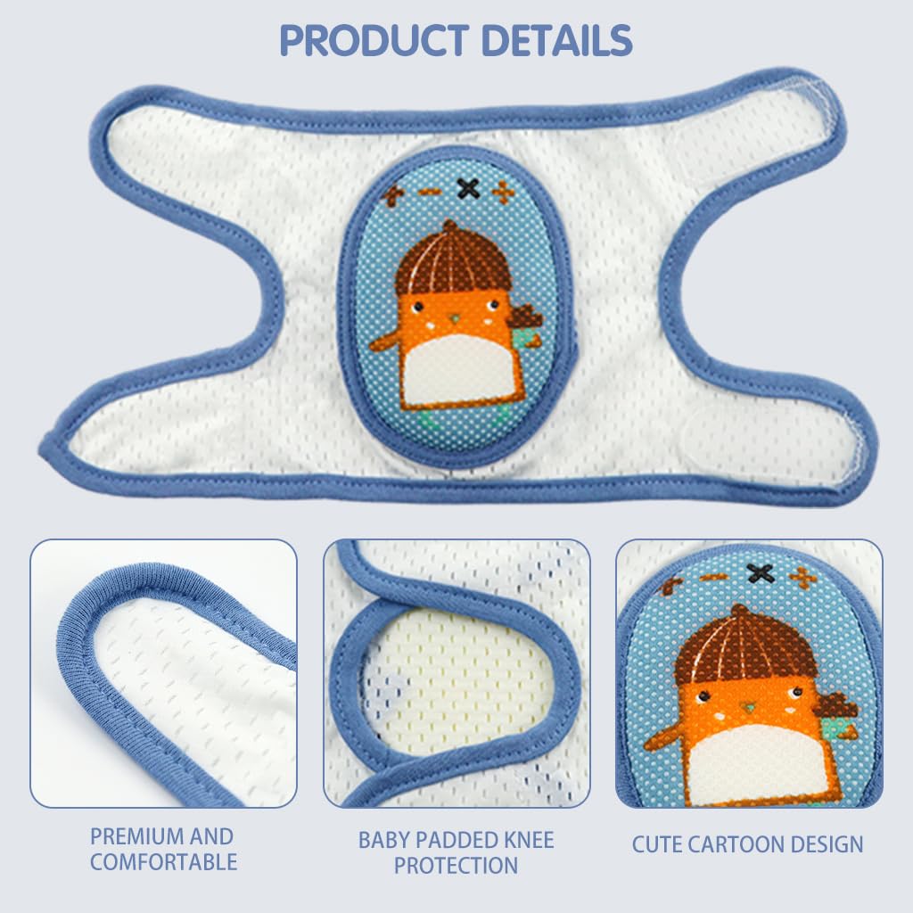 SNOWIE SOFT Baby Knee Pads for Crawling and Walking with Anti Slip Mesh | 5–24 Month Toddler Protection