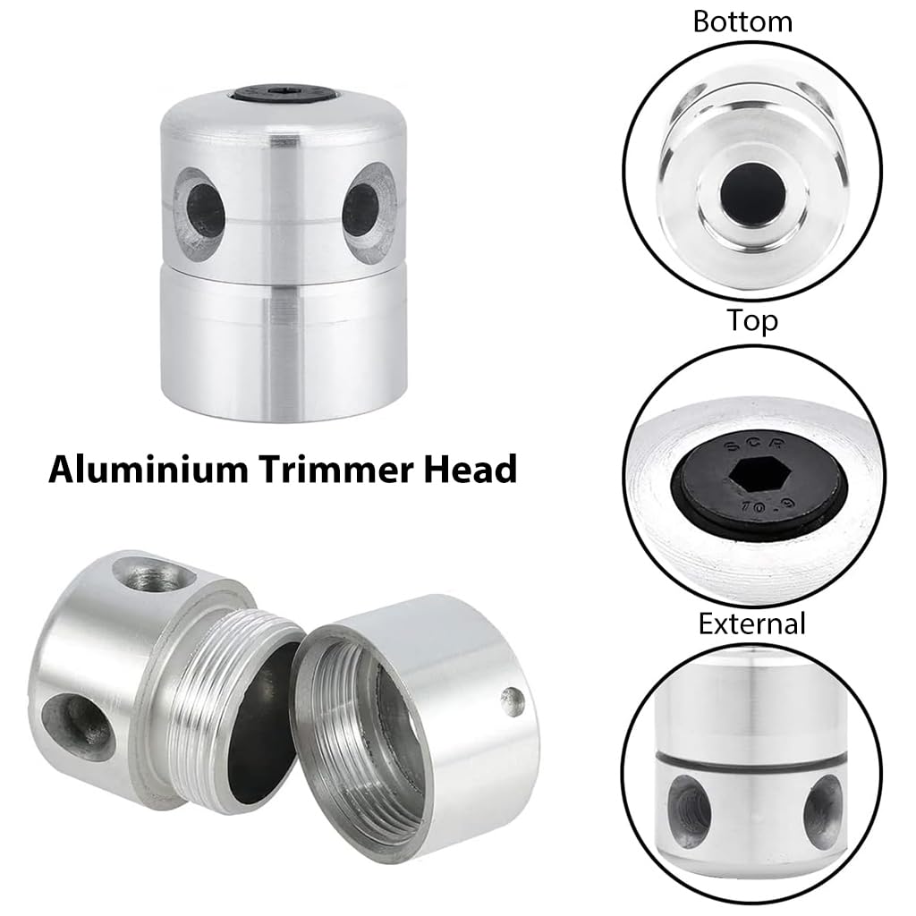 ZIBUYU Grass Trimmer Head Set with 10m Nylon Line and Wear‑Resistant Aluminium Fit | Effective Lawn Cutting