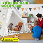 PATPAT® Indoor Play Tent House for Kids City Camp Cartoon Print Game Tent House for Kids Play House for Kids, with Bunting, Carpet, Play Tent for 2-3 Kids Party Favor Ideal Gift for Boys and Girls