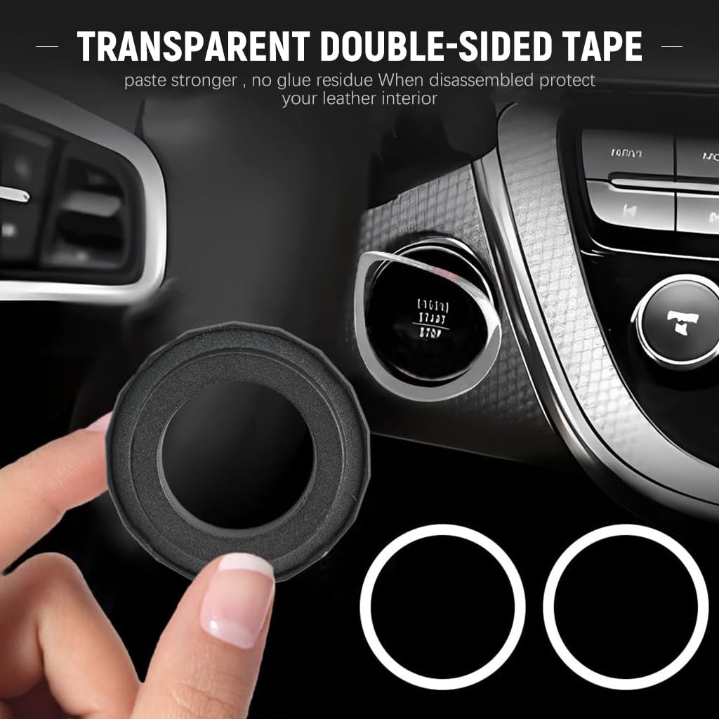 STHIRA Car Start Stop Button Cover for Interior Decor with Venom Theme | 2PCS Universal Fit