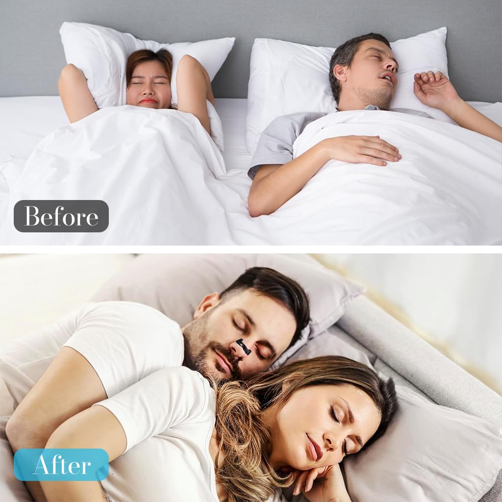 ZIBUYU Breathing Nasal Strip Kit for Snoring Relief with 15 Magnetic Patches | Improves Oxygen Intake