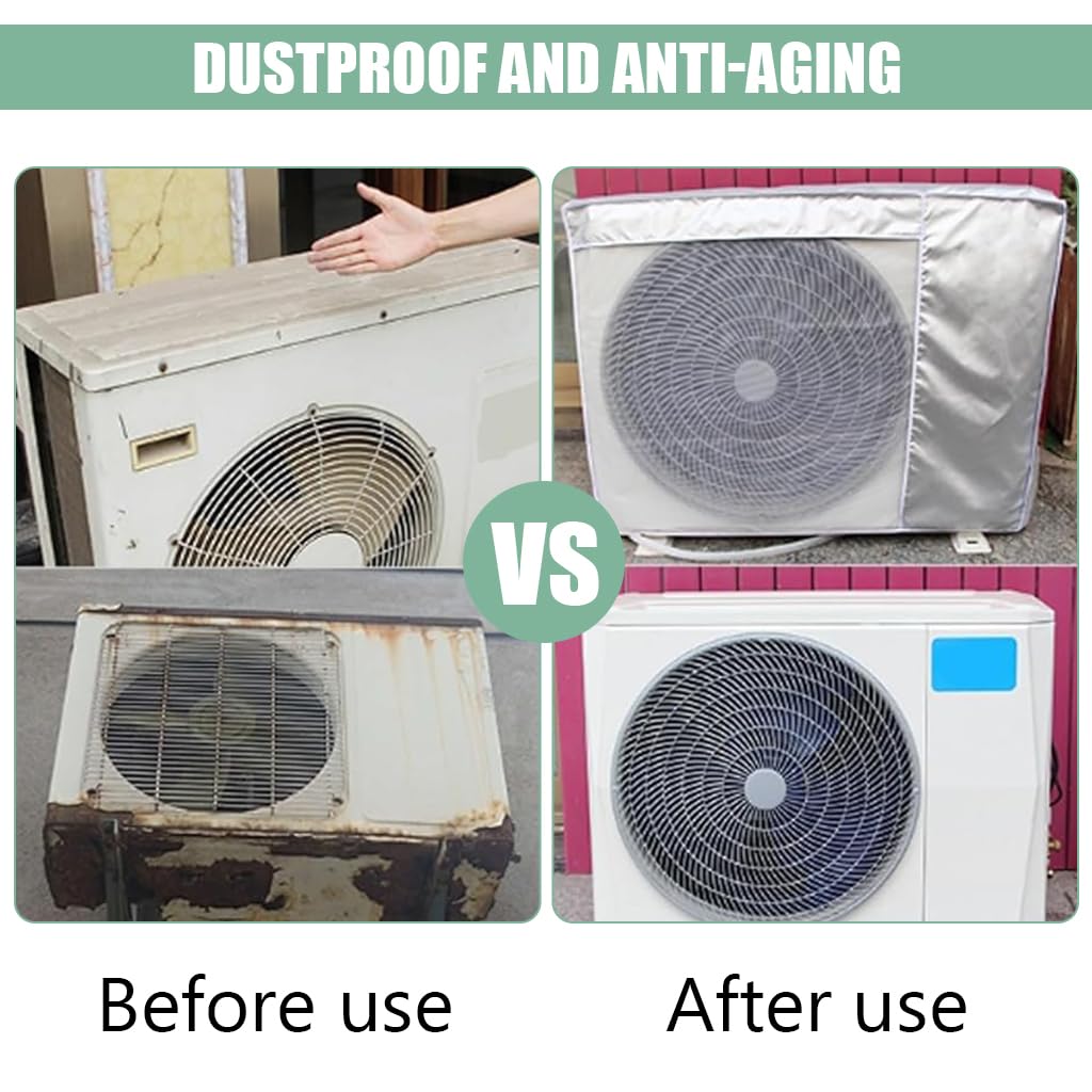 HASTHIP AC Cover for 1.5 Ton Outdoor Condenser featuring Breathable Mesh and Waterproof Oxford Cloth