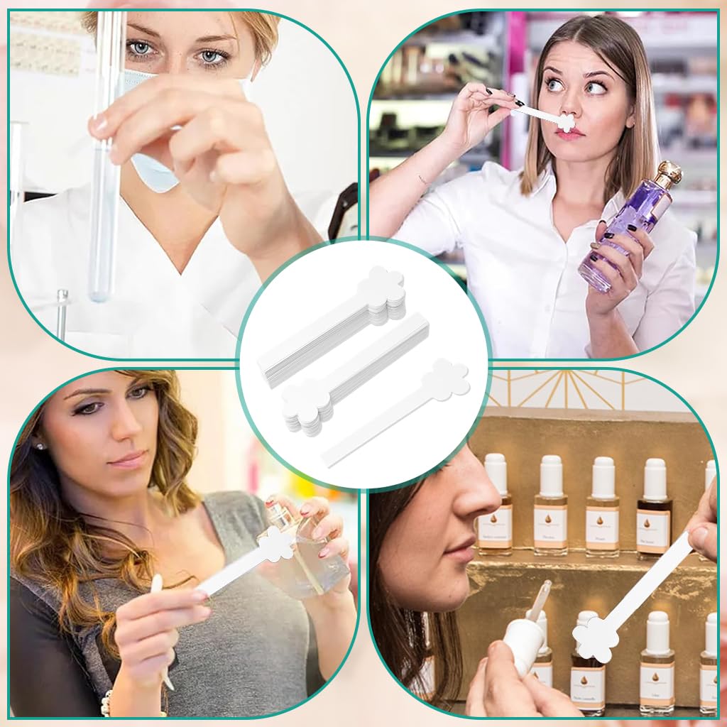 ZIBUYU Perfume Test Strips for Fragrance Evaluation with 13cm Cotton Pulp Design | 100 Pack