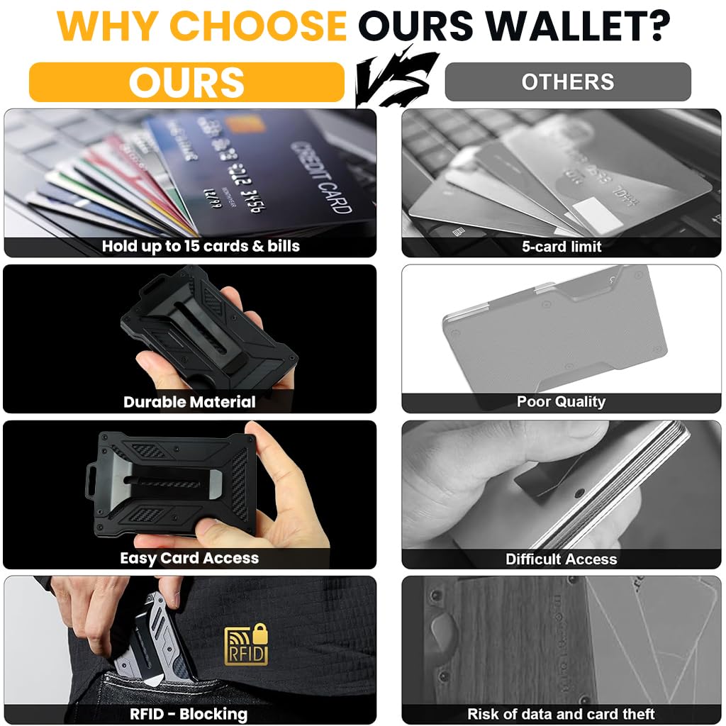 OFIFO Metal ID Card Holder for Office and School with Secure Clip & Aluminum Alloy Design