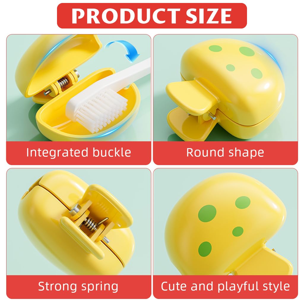HASTHIP Toothbrush Cover Case for Travel and Home 3 Pack featuring Secure Snap Fit | Hygienic Protection for Adults and Teens