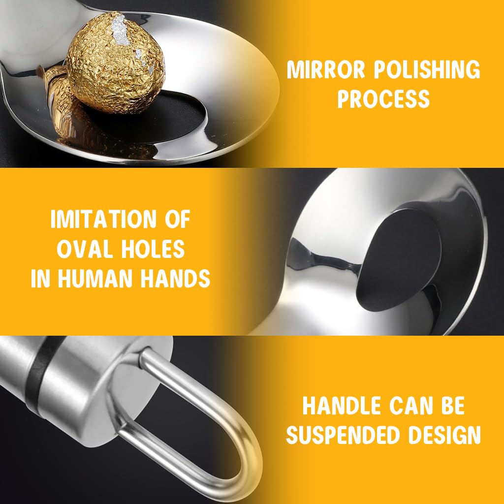 Supvox Meatball Maker Spoon Set for Uniform Meatballs with Hollow-Out Scoop | 2Pcs 304 Stainless Steel Kitchen Tool