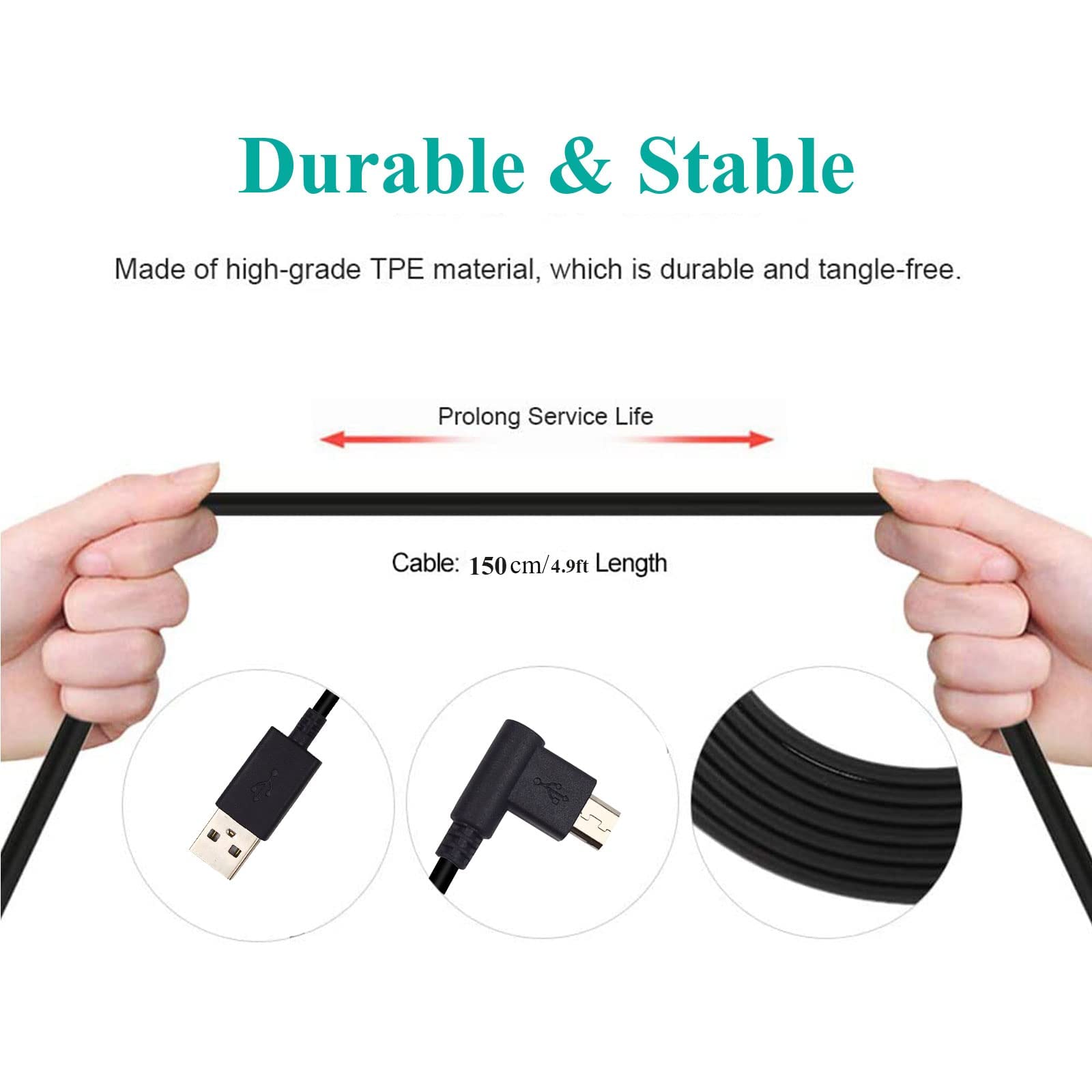 ZORBES USB Cable for Wacom Tablet 1.5m with Black Finish | Compatible with Intuos and Bamboo Series