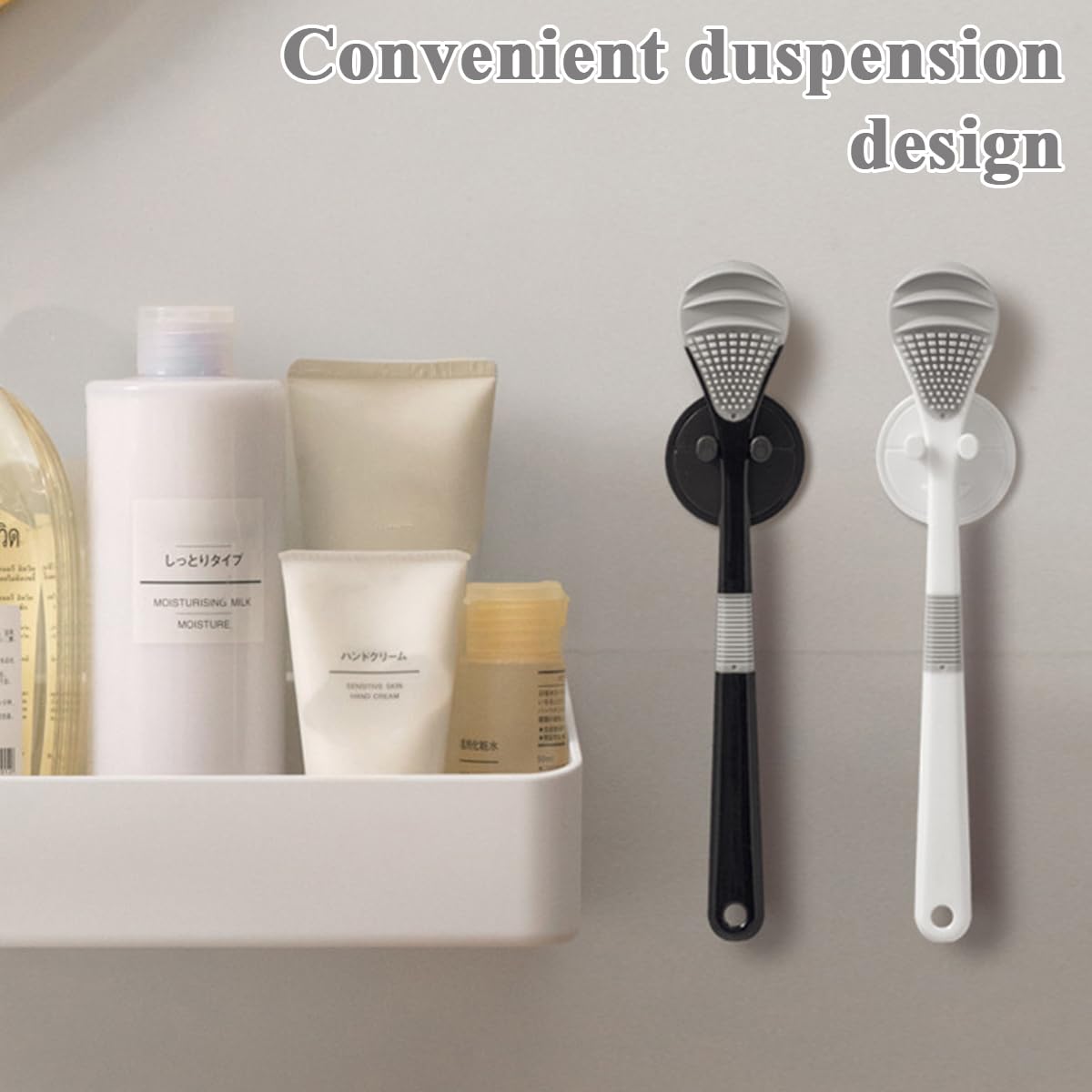 MAYCREATE Tongue Cleaner for Adults 4PCS featuring Fan Shaped Double Sided Design with Soft Silicone | Helps Fight Bad Breath