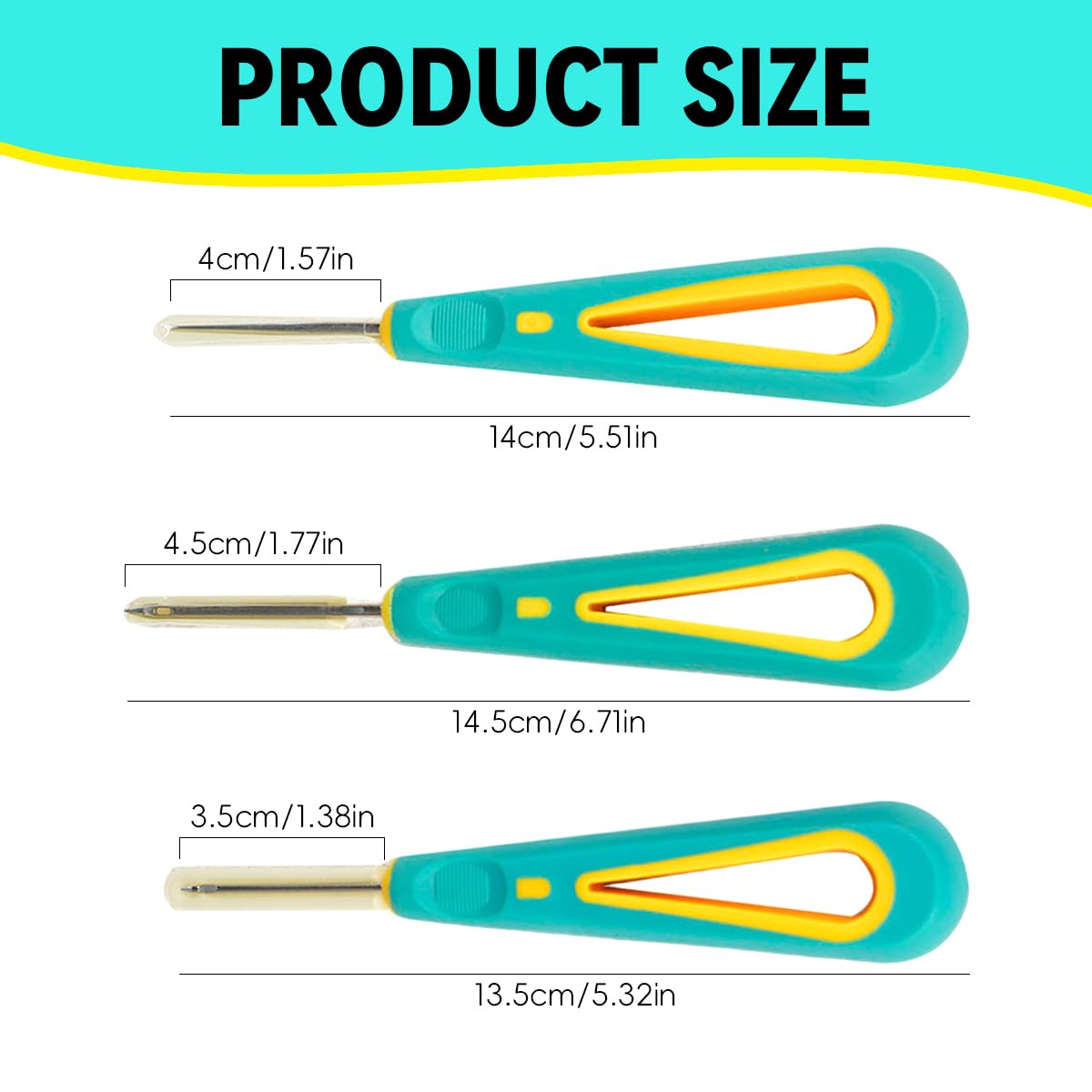 HASTHIP Punch Needle Wick for Candle Making 9PCS with Round Hole Tool for Silicone Molds