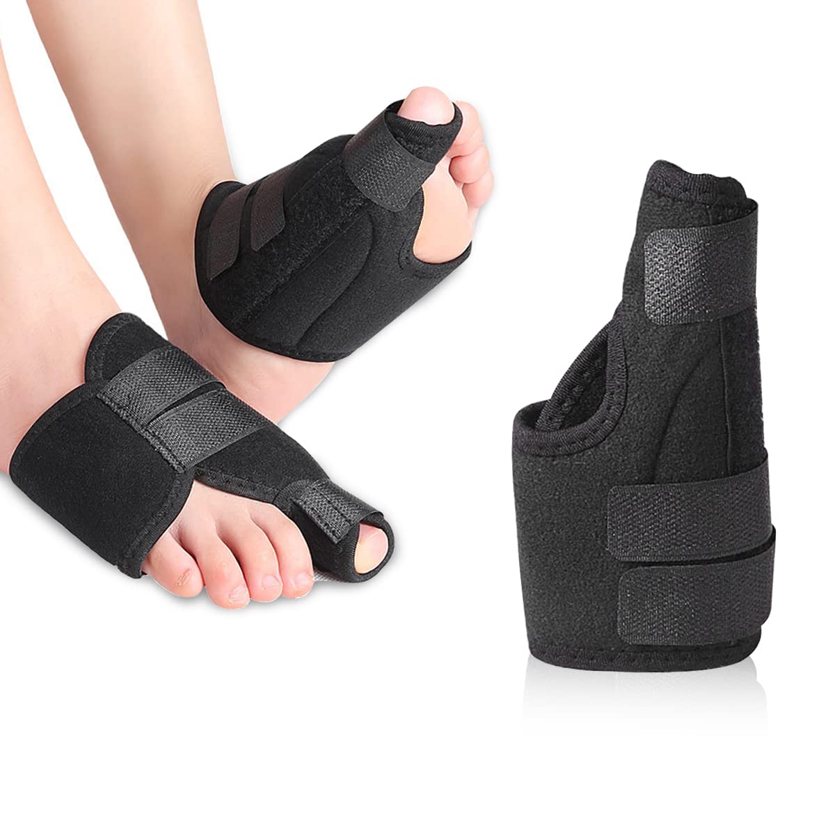 HANNEA® Bunion Corrector, Hallux Valgus Splint, Bunion Splints and bunion Toe corrector, Bunion Correction Toe Separator With Support for Men and Women