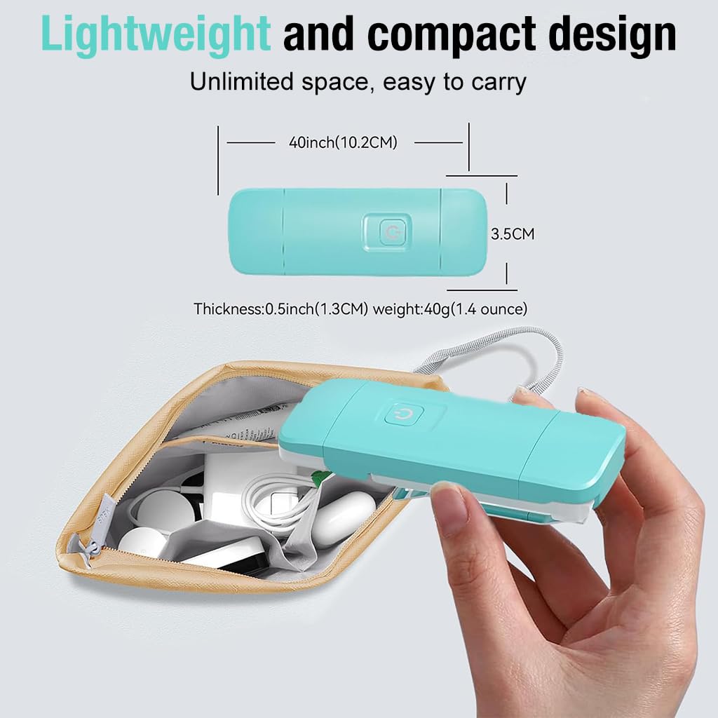 ELEPHANTBOAT USB Book Reading Light for Bedtime Use with 9 Brightness Levels and Clip Stand | Blue