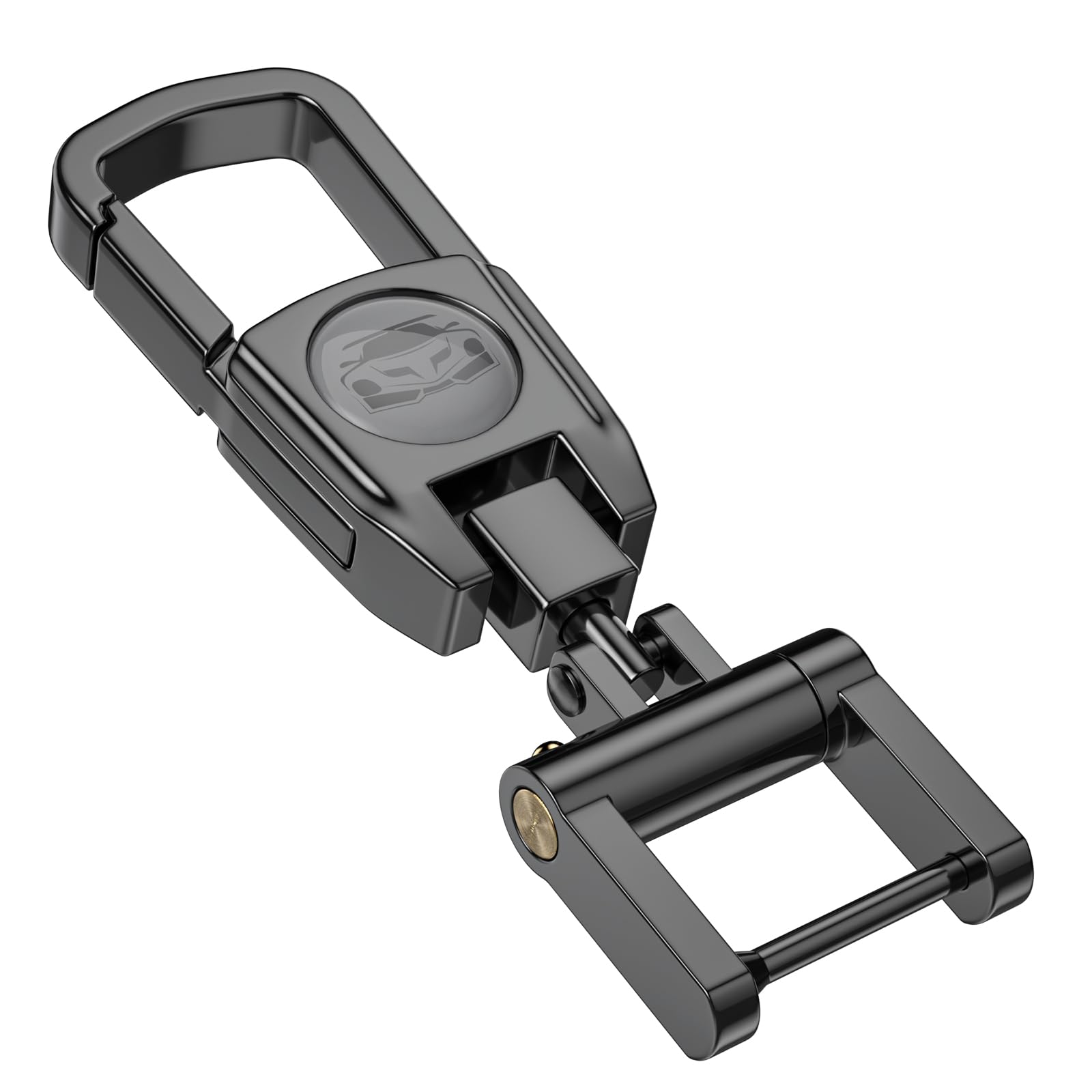 ZIBUYU® Keychain For Car accessories, Metal Keychain That Does Not Require Screws To Install